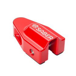 SABER The Wedge náhrada háku navijáku pro měkké šekly, hliník 7075, 22000 kg, červená