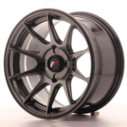 Japan Racing JR11 15x8 ET25 4H BLANK, Dark Hyper Black