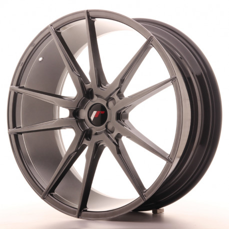 Hliníkové disky Japan Racing JR21 22x9 ET30-45 5H BLANK, Hyper Black | race-shop.cz
