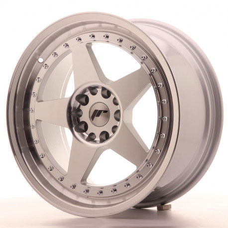 Hliníkové disky Japan Racing JR6 18x8,5 ET40 5x112/114,3 Silver Machined | race-shop.cz