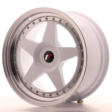 Hliníkové disky Japan Racing JR6 18x9,5 ET35-40 BLANK, White | race-shop.cz