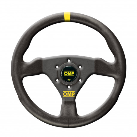 Volanty 3 ramenný sportovní volant OMP TRECENTO, 300mm, semiš, bez odsazení, černá/žlutá | race-shop.cz