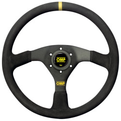 3 ramenný sportovní volant OMP VELOCITA, 380mm, semiš, bez odsazení, černá/žlutá