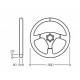 Volanty 3 ramenný volant OMP VELOCITA , 380mm semiš, bez odsazení | race-shop.cz
