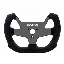 5 ramenný sportovní volant Sparco F-10, 270mm, semiš, bez odsazení, černá/stříbrná