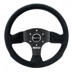 3 ramenný sportovní volant Sparco P300, 300mm, semiš, bez odsazení, černá