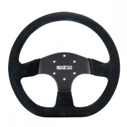 3 ramenný sportovní volant Sparco R353, 330mm, semiš, 36mm odsazení, černá/stříbrná