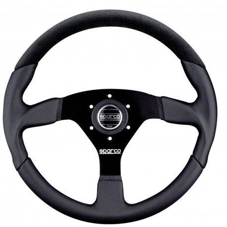 Volanty 3 ramenný sportovní volant Sparco L505, 350mm, semiš, bez odsazení, černá | race-shop.cz