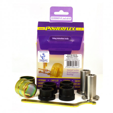 Megane II inc RS 225, R26 and Cup (2002-2008) Powerflex Přední silentblok předního ramene s nastavitelným odklonem Renault Megane II inc RS 225, R26 and Cup | race-shop.cz