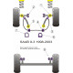 9-3 (1998-2002) Powerflex Silentblok uložení řízení (plochý spodek) Saab 9-3 (1998-2002) | race-shop.cz
