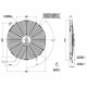 Ventilátory 12V Univerzální elektrický ventilátor SPAL 385mm - sací, 12V | race-shop.cz
