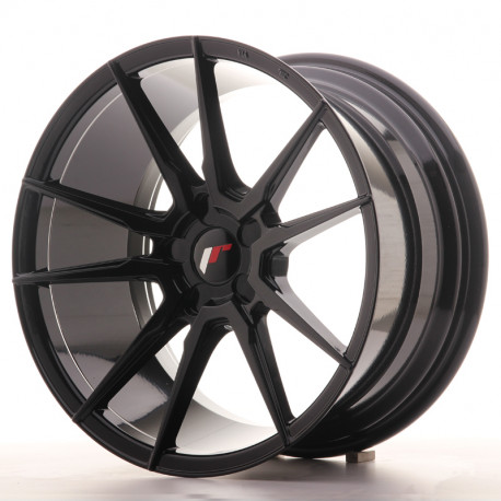 Hliníkové disky Japan Racing JR21 18x9,5 ET30-40 5H BLANK, Glossy Black | race-shop.cz