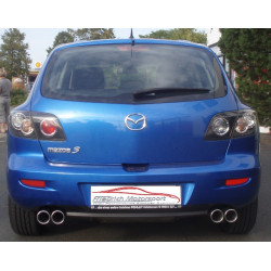 Gr.A Duplex Výfuk Mazda 3 (BK) Hatchback - s certifikátem ECE (962204D-X)
