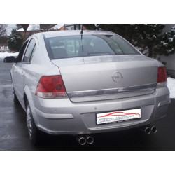 Duplex sportovní tlumič výfuku Opel Astra H sedan - s certifikátem ECE (971167D-X)