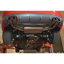 76mm Výfukový systém- Duplex s originálnym ovládaním klapiek Audi S3 8V sedan Quattro - s certifikátem ECE (991058SKL-X3-X)