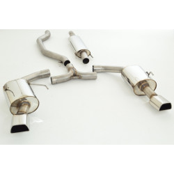 3"(76mm) Duplex Výfuk Opel Vectra C - s certifikátem ECE (991176T-X3-X)