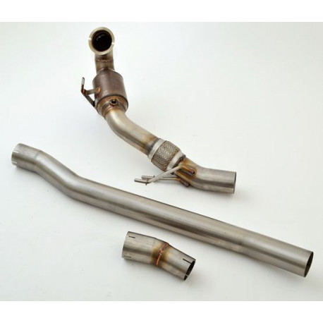 Down pipe, dump pipe 76mm Downpipe se sportovním kat. (nerez) - s certifikátem ECE (981450R-X3-DPKAHJS) | race-shop.cz