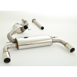 3"(76mm) Duplex Výfuk Ford Focus III - s certifikátem ECE (991202A-X3-X)
