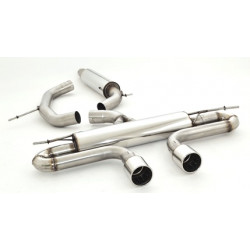 3"(76mm) Duplex Výfuk (nerez) - s certifikátem ECE (991445GR-X3-X)