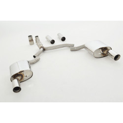 76mm sportovní tlumič výfuku- Duplex (nerez) - s certifikátem ECE (971031VLD-X3-X)