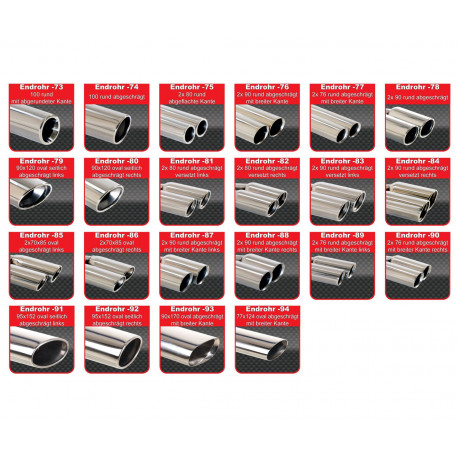 Výfukové systémy Friedrich Motorsport 76mm sportovní tlumič výfuku- Duplex Audi A5 B8 Sportback FWD a Quattro - s certifikátem ECE (971034SLD-X3-X) | race-shop.cz