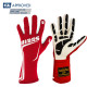 Rukavice FIA závodní rukavice RRS GRIP 3 (vnitřní šití), červená | race-shop.cz
