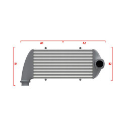 Performance intercooler Wagner na míru 500mm x 205mm x 80mm