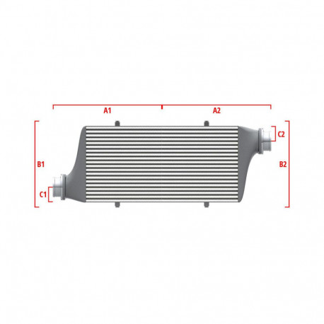 Na míru Competition intercooler Wagner na míru 500mm x 205mm x 80mm | race-shop.cz