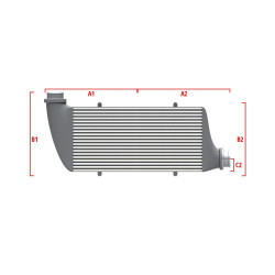 Competition intercooler Wagner na míru 700mm x 205mm x 80mm