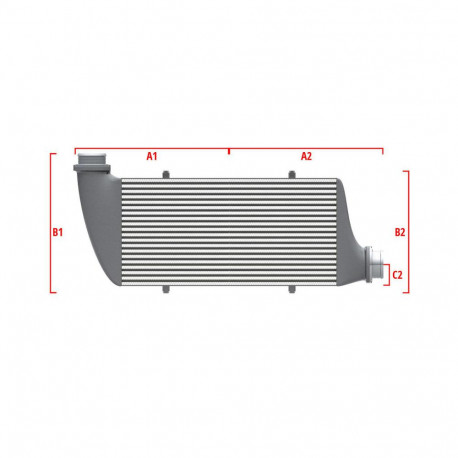 Na míru Competition intercooler Wagner na míru 700mm x 205mm x 80mm | race-shop.cz