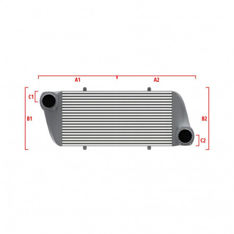 Na míru Competition intercooler Wagner na míru 500mm x 205mm x 80mm | race-shop.cz