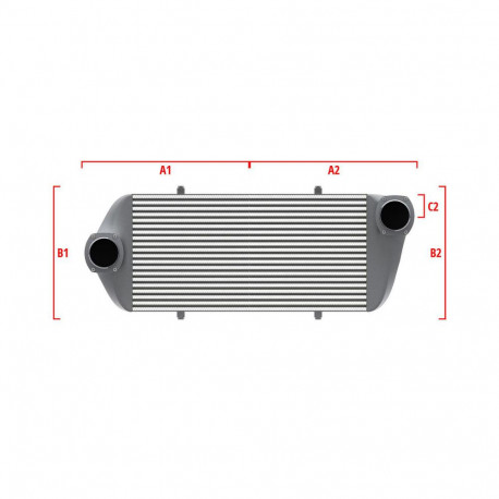 Na míru Competition intercooler Wagner na míru 500mm x 205mm x 80mm | race-shop.cz