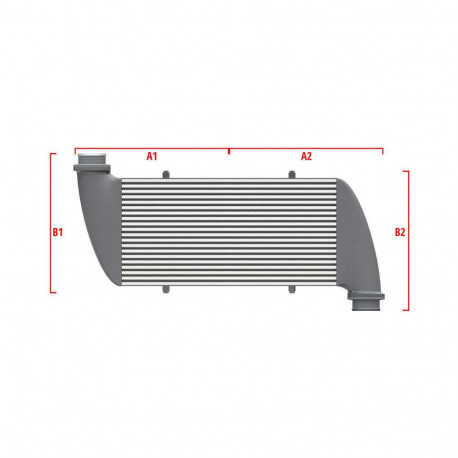 Na míru Competition intercooler Wagner na míru 700mm x 300mm x 90mm | race-shop.cz