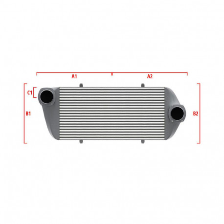 Na míru Competition intercooler Wagner na míru 700mm x 300mm x 90mm | race-shop.cz