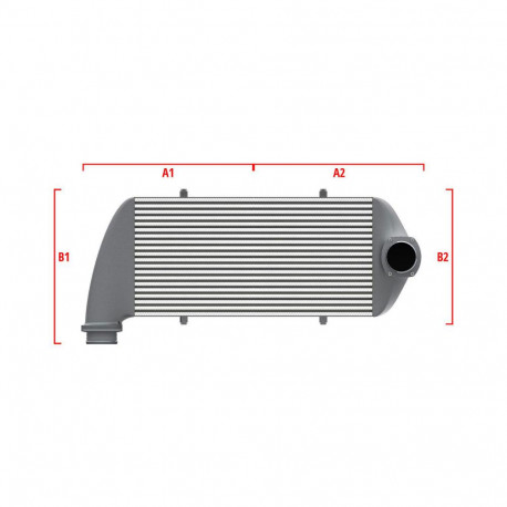Na míru Competition intercooler Wagner na míru 600mm x 205mm x 80mm | race-shop.cz