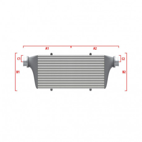 Na míru Competition intercooler Wagner na míru 550mm x 400mm x 100mm | race-shop.cz