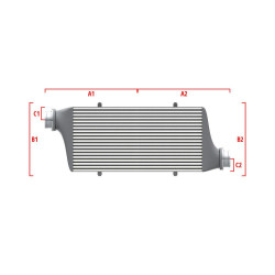 Performance intercooler Wagner na míru 700mm x 205mm x 80mm