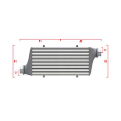 Performance intercooler Wagner na míru 600mm x 300mm x 90mm
