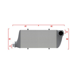 Competition intercooler Wagner na míru 600mm x 300mm x 90mm