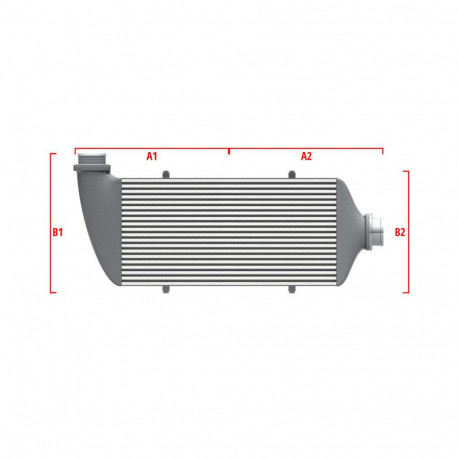 Na míru Competition intercooler Wagner na míru 700mm x 300mm x 90mm | race-shop.cz