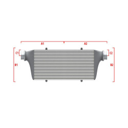 Performance intercooler Wagner na míru 700mm x 300mm x 90mm