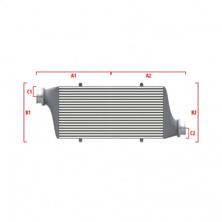 Na míru Competition intercooler Wagner na míru 500mm x 400mm x 100mm | race-shop.cz