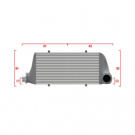 Na míru Performance intercooler Wagner na míru 500mm x 400mm x 100mm | race-shop.cz