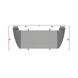 Performance intercooler Wagner na míru 550mm x 400mm x 100mm