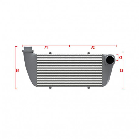 Na míru Performance intercooler Wagner na míru 550mm x 400mm x 100mm | race-shop.cz