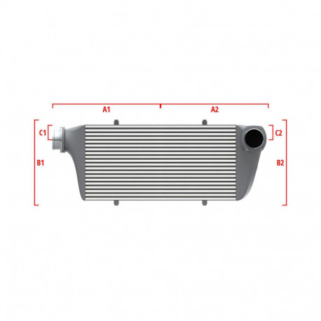 Na míru Performance intercooler Wagner na míru 550mm x 400mm x 100mm | race-shop.cz