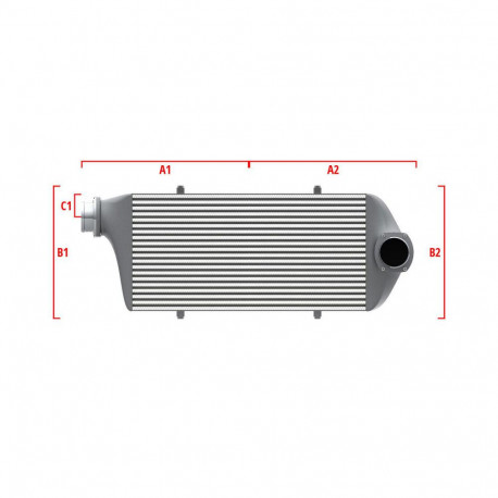 Na míru Performance intercooler Wagner na míru 550mm x 400mm x 100mm | race-shop.cz