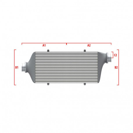 Na míru Competition intercooler Wagner na míru 550mm x 400mm x 100mm | race-shop.cz