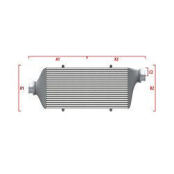 Performance intercooler Wagner na míru 550mm x 400mm x 100mm