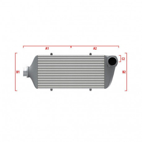 Na míru Performance intercooler Wagner na míru 550mm x 400mm x 100mm | race-shop.cz